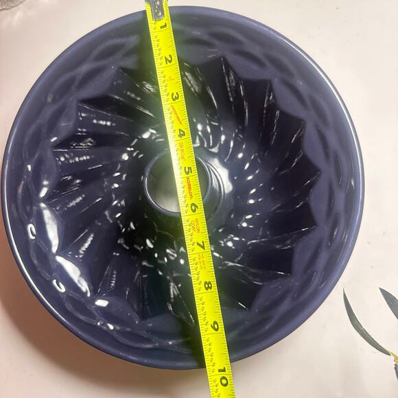 Dr Oetker Gugelhupf bundt 10" x 5" Baking Enamelled Pastry Form Sponge cake BLUE - Picture 6 of 15